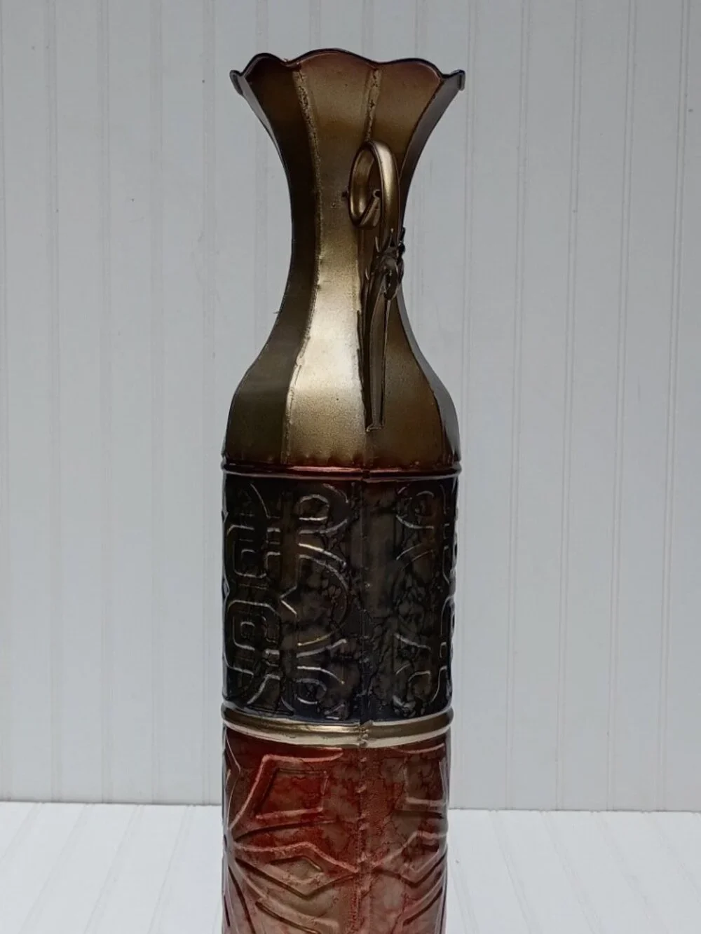 Tall Metal Floor Vase 23